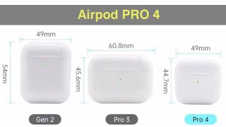 Apple Airpod Pro 4  Pro 4  Airpod Pro 4 Wireless Earphone TWS HiFi Music Earbuds Sports Gaming [upl. by Aksoyn]