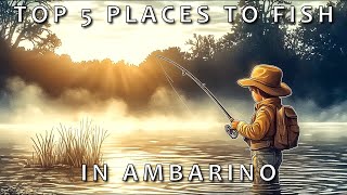 Top 5 Spots Fish In Ambarino Red Dead Redemption 2 [upl. by Nnylasor]