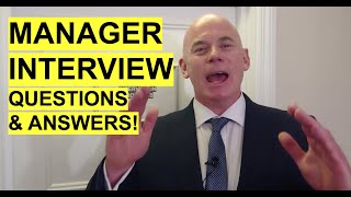 MANAGER Interview Questions and Answers How to PASS a Management Job Interview [upl. by Dyer]