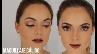 MAQUILLAJE CÁLIDO CON UN TOQUE PLATEADO [upl. by Radke]