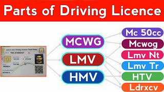 Types of Driving Licence in India 2024  Driving Licence Category amp Class of Vehicles in Hindi [upl. by Hu]