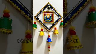 Diya Wall Hanging  Diwali Decoration Ideas cardboardcrafts shorts papercupcraft ytshorts diy [upl. by Aiym312]