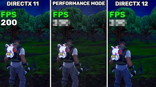 Fortnite Season OG  DirectX 11 vs DirectX 12 vs Performance Mode [upl. by Tnomed]