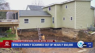 Baldwinsville family scammed out of nearly 50000 by contractor [upl. by Ainevul]