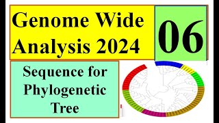 Sequence for Phylogenetic Tree part 01 Genome wide study 2024 Part 06 [upl. by Naedan]