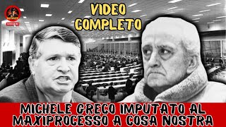 Michele Greco imputato al Maxiprocesso a cosa nostra 1986 video incredibile  VIDEO COMPLETO [upl. by Rosie]