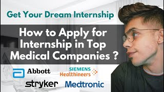 Biomedical Students  How to apply for Internship in Top Medical Companies Biomed Bro [upl. by Ereveneug899]