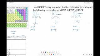 Use VSEPR theory to predict molecular geometry and shape [upl. by Htezil]