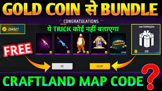 New Crafland Map Gold Coin Bundle  Free Fire NewCrafland Map code  Crafland Map code FF [upl. by Atined]