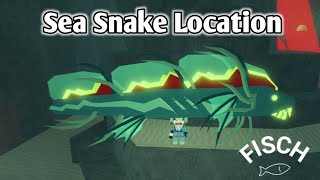 Where To Find Sea Snake In Fisch Roblox  Sea Snake Location [upl. by Orimlede]