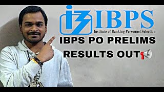 IBPS PO PRE RESULT OUT IBPS PO 2024 RESULTS OUT HOW TO CHECK IBPS PO PRELIMS RESULT 2024 [upl. by Llert4]