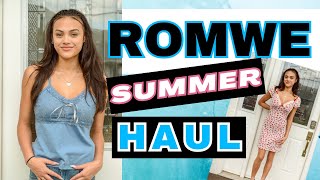 ROMWE Summer Try On Haul  Trendy Summer Fashion Finds [upl. by Atworth]