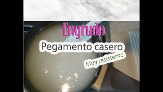 Pegamento casero BARATO Engrudo resistente [upl. by Atalanti292]