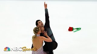 Hubbell and Donohues last nationals dance results in massive score silver medal  NBC Sports [upl. by Lefty236]