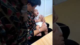 Baby Getting Vaccine Shots and Crying  Cute Baby Crying Video shorts babyvaccine cutebabycrying [upl. by Joashus220]