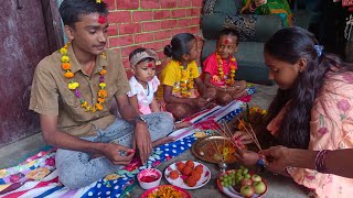 Little Baby Girl Celebrate Bhaitika 2081 [upl. by Guyer]