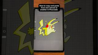 Procreate Tips and Tricks How to Copy and Paste an Image shorts [upl. by Heinrik]