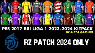 KITPACK BRI LIGA 1 2324 AIO RZ24 PATCH PES 2017 [upl. by Arraek]