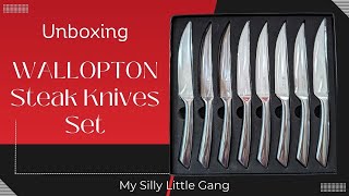 Wallopton Steak Knives Set Unboxing [upl. by Xirtaeb178]