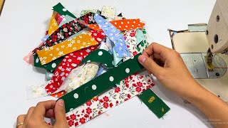 🎄Christmas Sewing Idea  You Will Not Throw Away The Leftover Fabric After Watching This Video [upl. by Roanna]