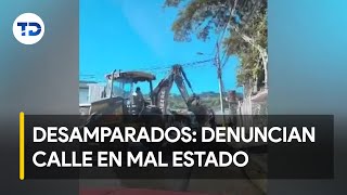 AyA deja calle en condiciones precarias tras obras en Desamparados [upl. by Mauralia]