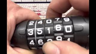 Lock Tips How to Open a 5 Digit Combination Bike Lock [upl. by Ahseuqram319]