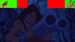 Tarzan Vs Clayton  With healthbars [upl. by Orestes557]