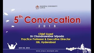 Manipal University Jaipur 5th Convocation 2018 [upl. by Fang]