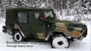 Bombardier Iltis through heavy snow [upl. by Jacklin]