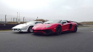 Lamborghini Countach vs Aventador SV Roadster  TopGear Dragrace [upl. by Rochkind473]