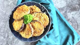 Easy Fried Keto Eggplant  5ingredient lowcarb glutenfree [upl. by Fonsie402]