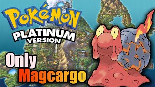 Can You Beat Pokemon Platinum With ONLY Magcargo Pokemon Challenge NO Items In Battle [upl. by Jerrie661]