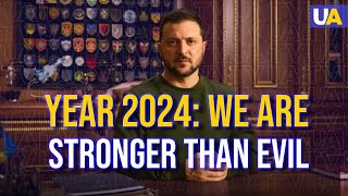 We Know What to Fight for in 2024 – Zelenskyys New Year Greetings [upl. by Barnebas763]