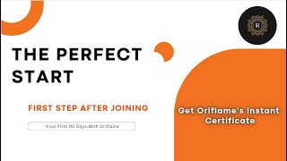 Oriflame Perfect Start Tips for Beginners  Get Online Certificate  How to Start Oriflame Business [upl. by Artekal]