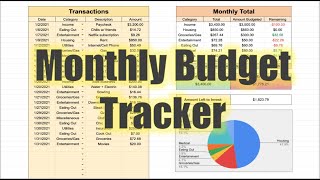 How to Create a Monthly Budget Tracker Track Income and Expenses [upl. by Zipporah86]