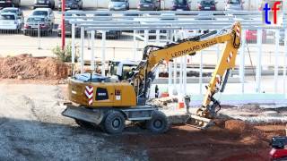 Liebherr A920 mit Böschungslöffel Fa Leonhard Weiss Germany 2014 [upl. by Egdirdle728]