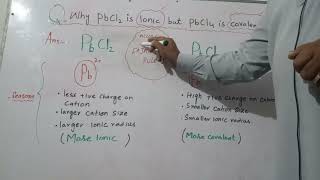 PbCl2 ionicPbCl4 covalenteasytrick easy explained Tutor khan [upl. by Nileak100]