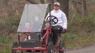 Electric 4 wheel bicycle [upl. by Lemor964]