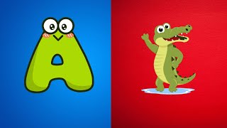 ABC song animals Phonics animal song Learn to talk learn animal names kidssongs nurseryrhymes [upl. by Anawat]