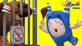 Oddbods  Comidos no Zoológico  Desenhos Infantil  Oddbods Brasil [upl. by Ahsaz]