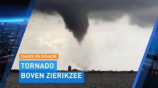 Spectaculaire beelden uit Zierikzee kleine tornado zorgt voor chaos en schade  Hart van Nederland [upl. by Rellia908]