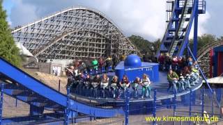 Crazy Surfer  Offride  Typ DiskO Coaster  Movie Park Germany 2013 by kirmesmarkus [upl. by Qidas]