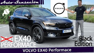 Prueba Volvo EX40 Black Edition 2024  Más potente  más deportivo y más eficiente [upl. by Aivek]