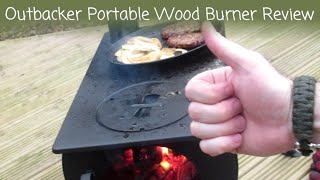 Outbacker Bargain Portable Wood Burner Review [upl. by Eeram]