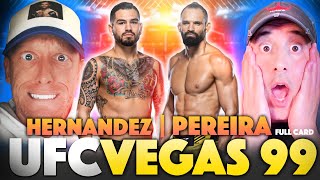 UFC Vegas 99 Hernandez vs Pereira FULL CARD Predictions Bets amp DraftKings [upl. by Skurnik]