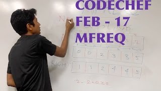 CodeChef Long Challenge  FEB17  MFREQ [upl. by Zere]