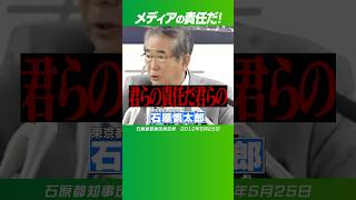 石原慎太郎 都知事 尖閣諸島 君らの責任だ！ [upl. by Eladnar636]