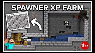 Minecraft spider spawner xp farm easy and bulid only 5 min [upl. by Carisa]