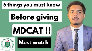 5 things you must know before giving MDCAT 2024  compete guide  Must watch this [upl. by Kristopher]