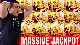 All Aboard Slot MASSIVE HANDPAY JACKPOT  Casino Mega Wins [upl. by Hplodur]